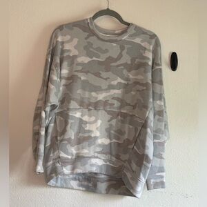 express camo crewneck sweatshirt